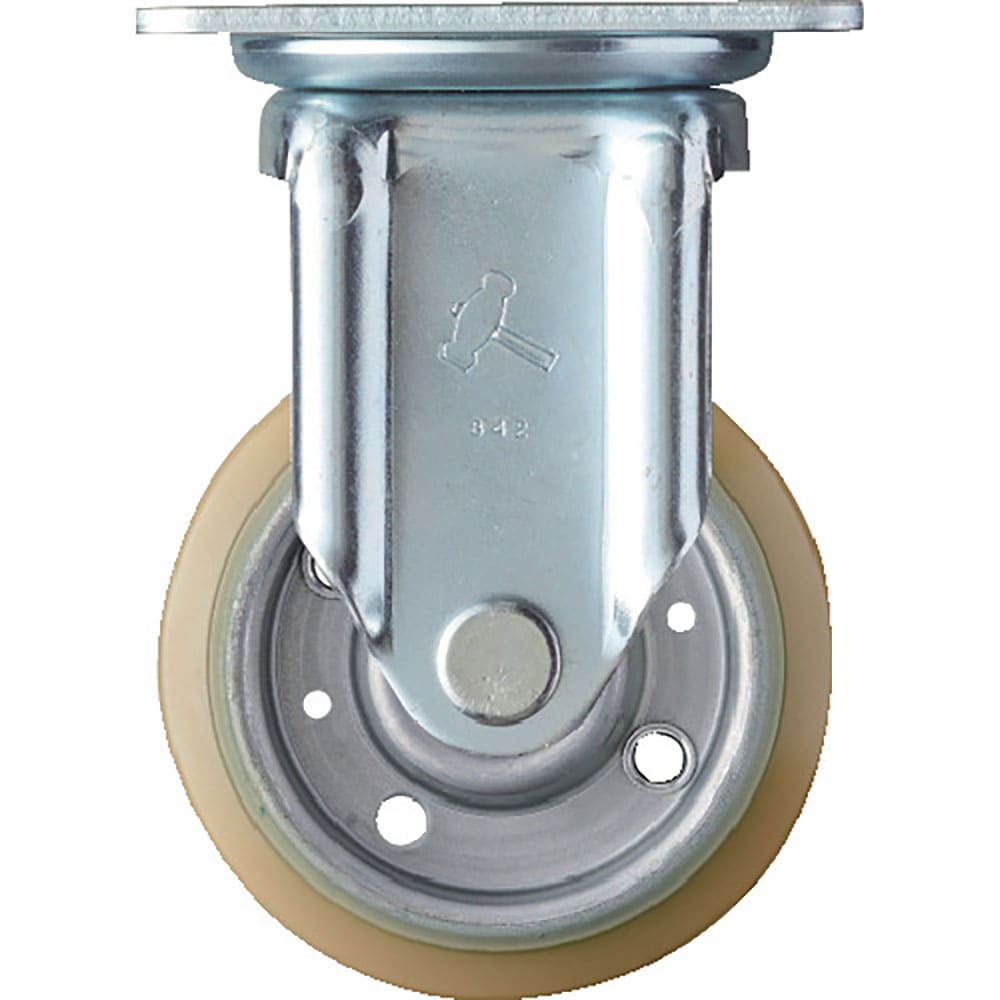 ハンマー　固定式ウレタン車輪（スチールホイール・ラジアルボールベアリング）１００ｍｍ　４２０ＪＲＰ＿