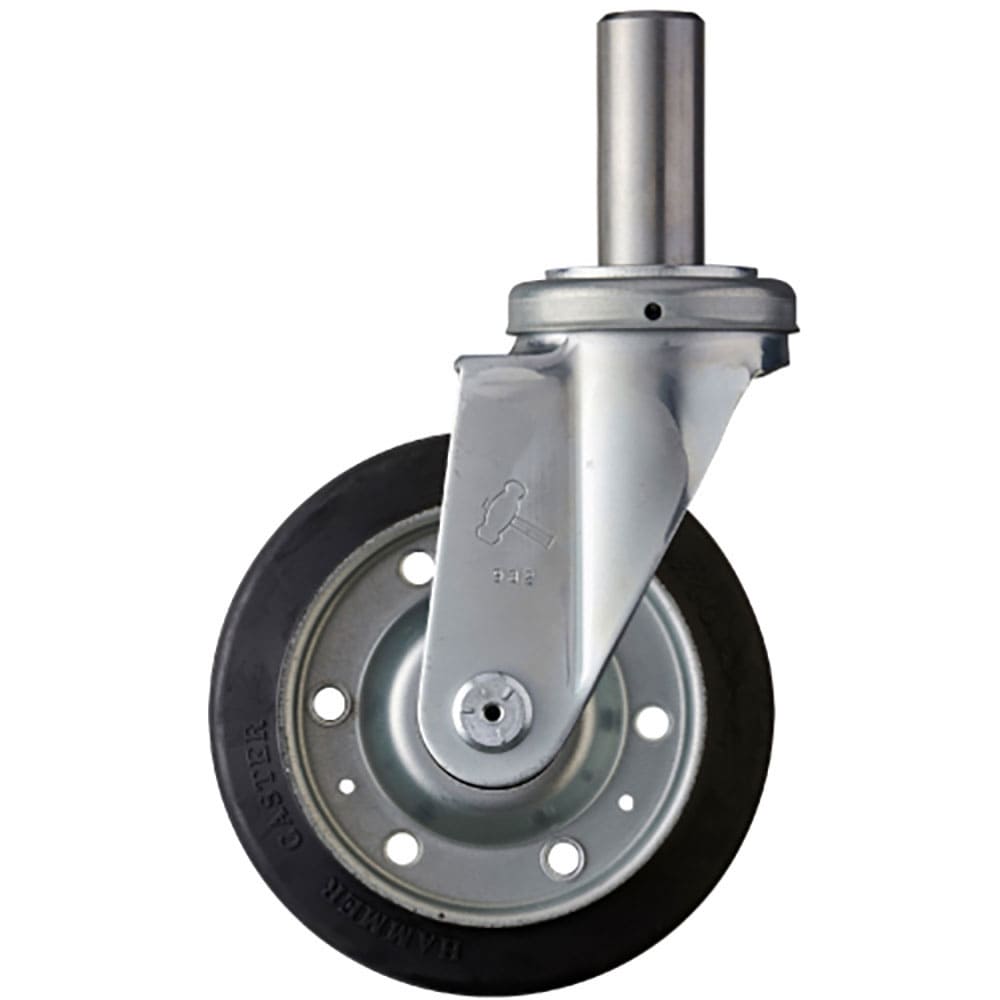 ハンマー　差込み旋回式ゴム車輪（スチールホイール・ローラーベアリング）１５０ｍｍ　４２０ＳＫ－ＲＢ＿