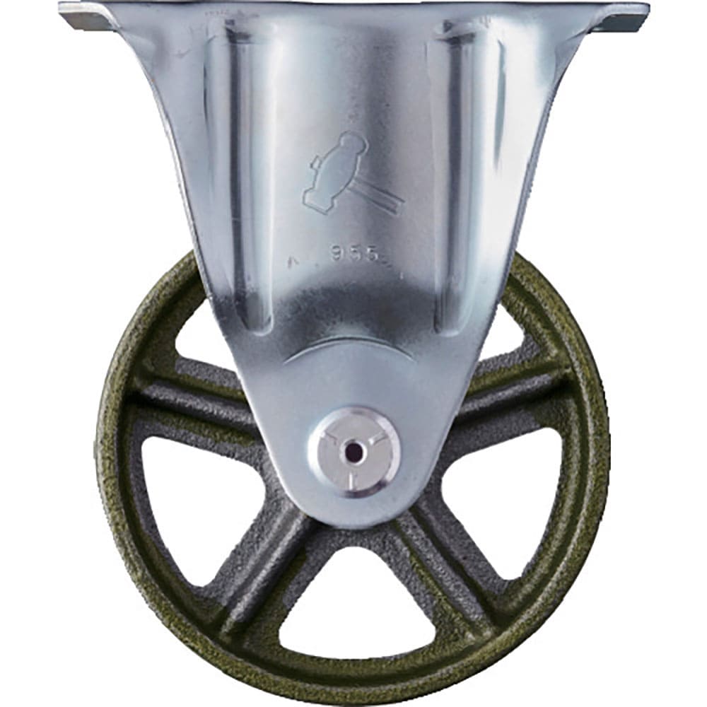 ハンマー　プレート式固定鋳物キャスター　１２５径　Ｓシリーズ　４２０ＳＲ－Ｃ１２５＿