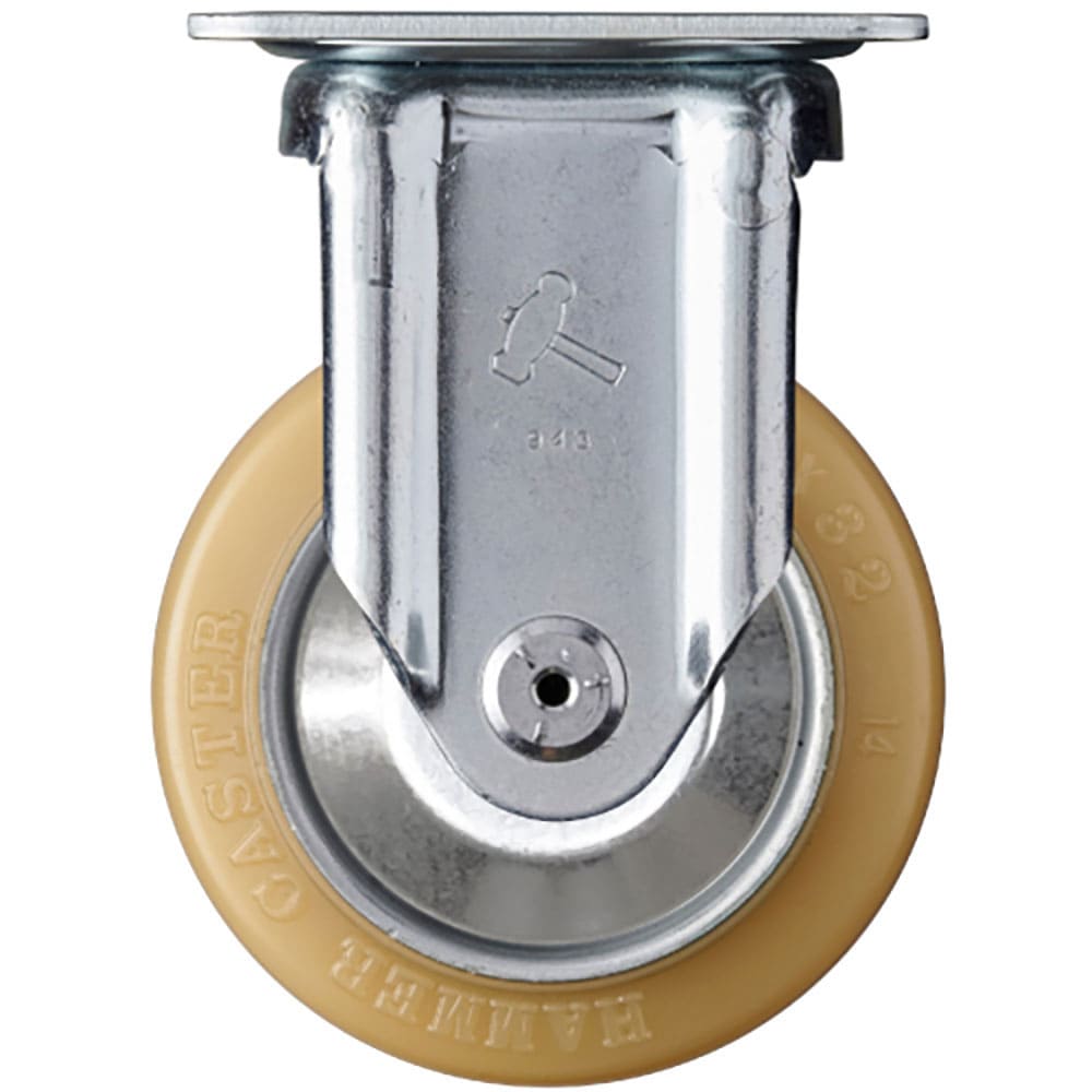 ハンマー　固定式ウレタン車輪（スチール・ローラーベアリング）１００ｍｍ　４２０ＳＲＰ－ＵＲＢ１００＿