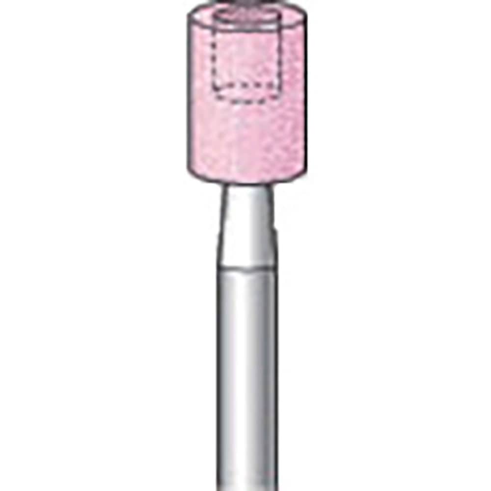 ナカニシ　軸付砥石　１０本入　円筒型（端面、底面専用）　φ６×８×軸φ３　ＷＡ　＃１００　４２４５＿