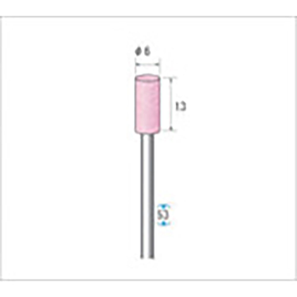 ナカニシ　軸付砥石　１０本入　円筒型　φ６×１３×軸φ３　ＰＡ　＃１２０　４２４８７＿