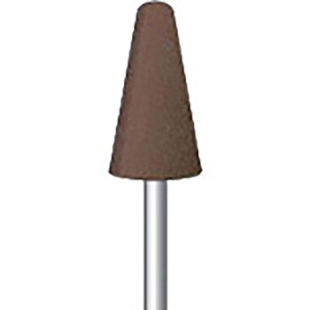 ナカニシ　ブラウン砥石　１０本入　テーパー先丸型　φ１３×２５×軸φ３　Ａ・ＷＡ　＃６０　４２７３＿