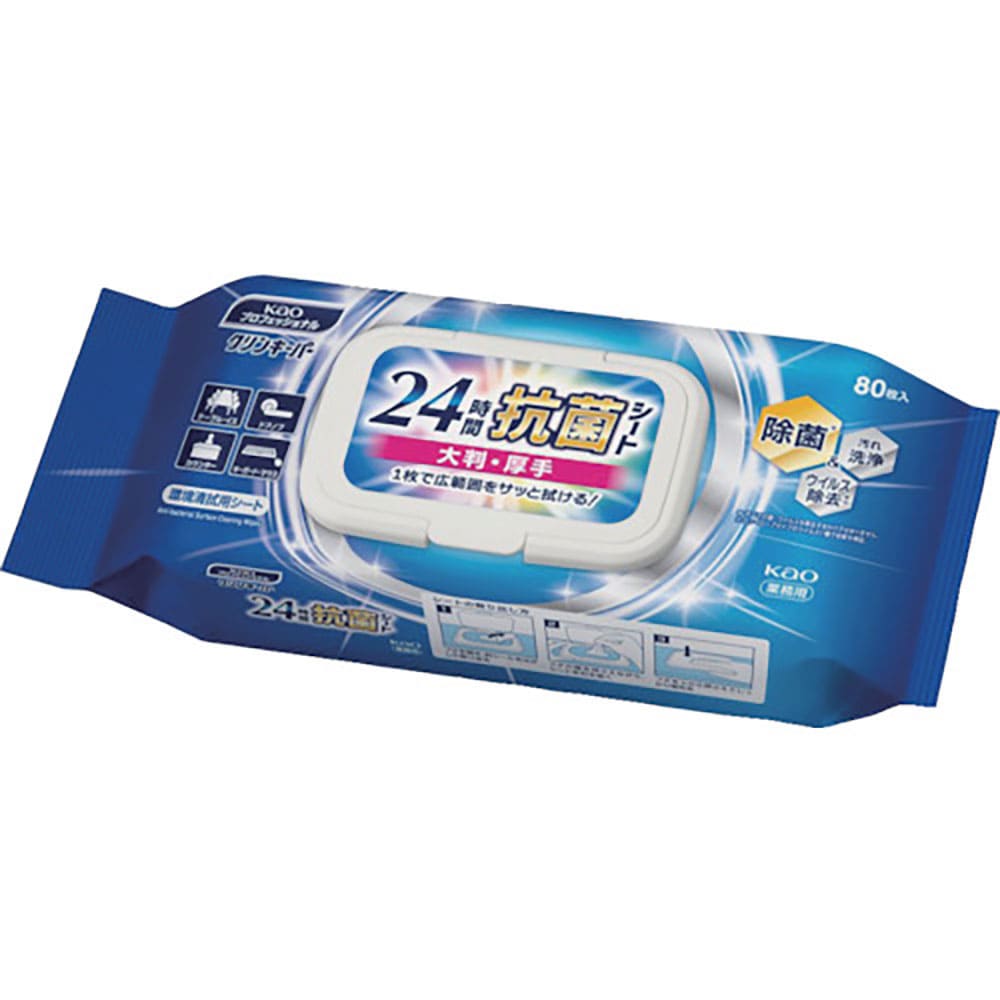 Ｋａｏ　業務用クリンキーパー　２４時間抗菌シート　８０枚　　４２７５０２＿