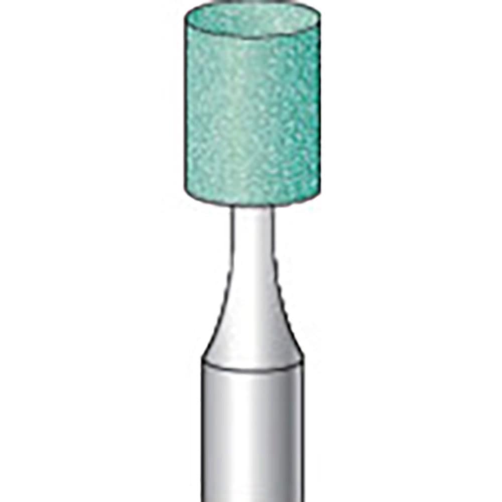 ナカニシ　軸付砥石　１０本入　円筒型　φ８×１０×軸φ６　ＧＣ　＃１００　４２８６５＿