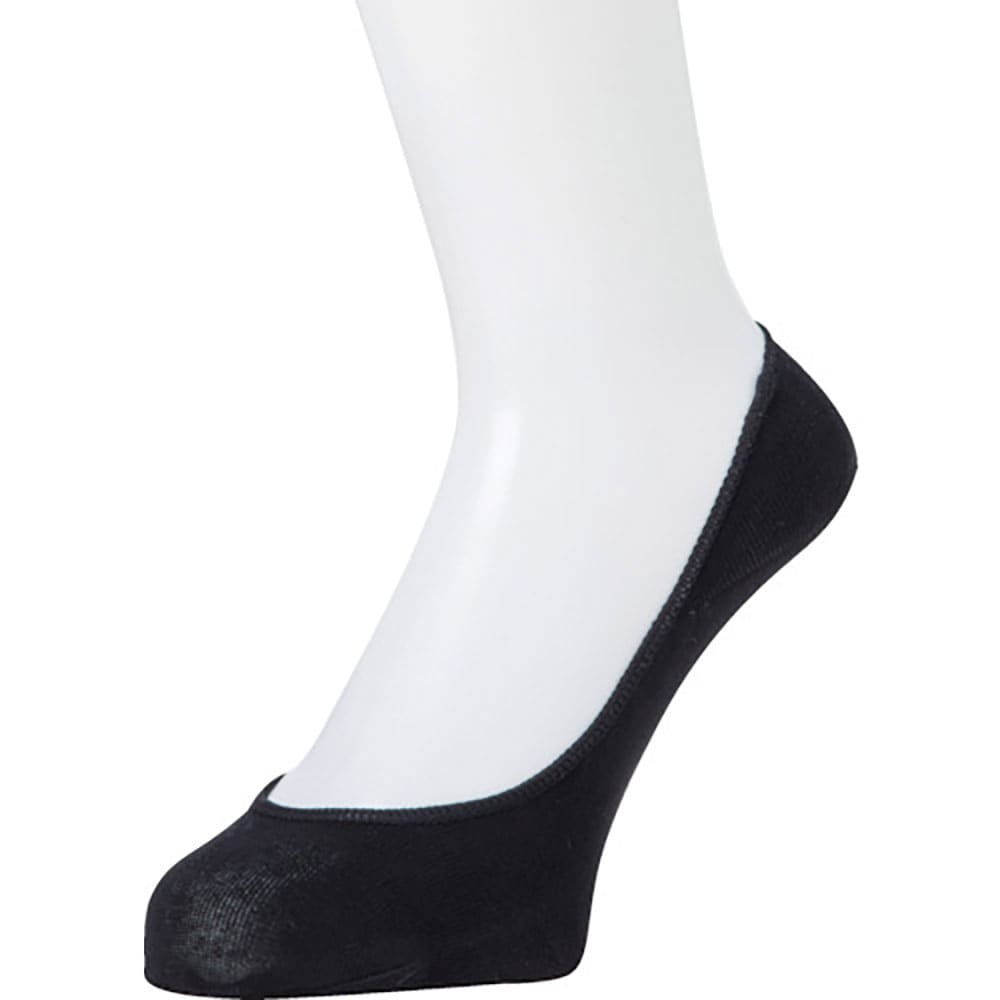 ｏｋａｍｏｔｏ　ココピタ無地浅履き丸編み２１－２３ブラック　４３０－４２２Ｅ－２２－９０（４５５０＿