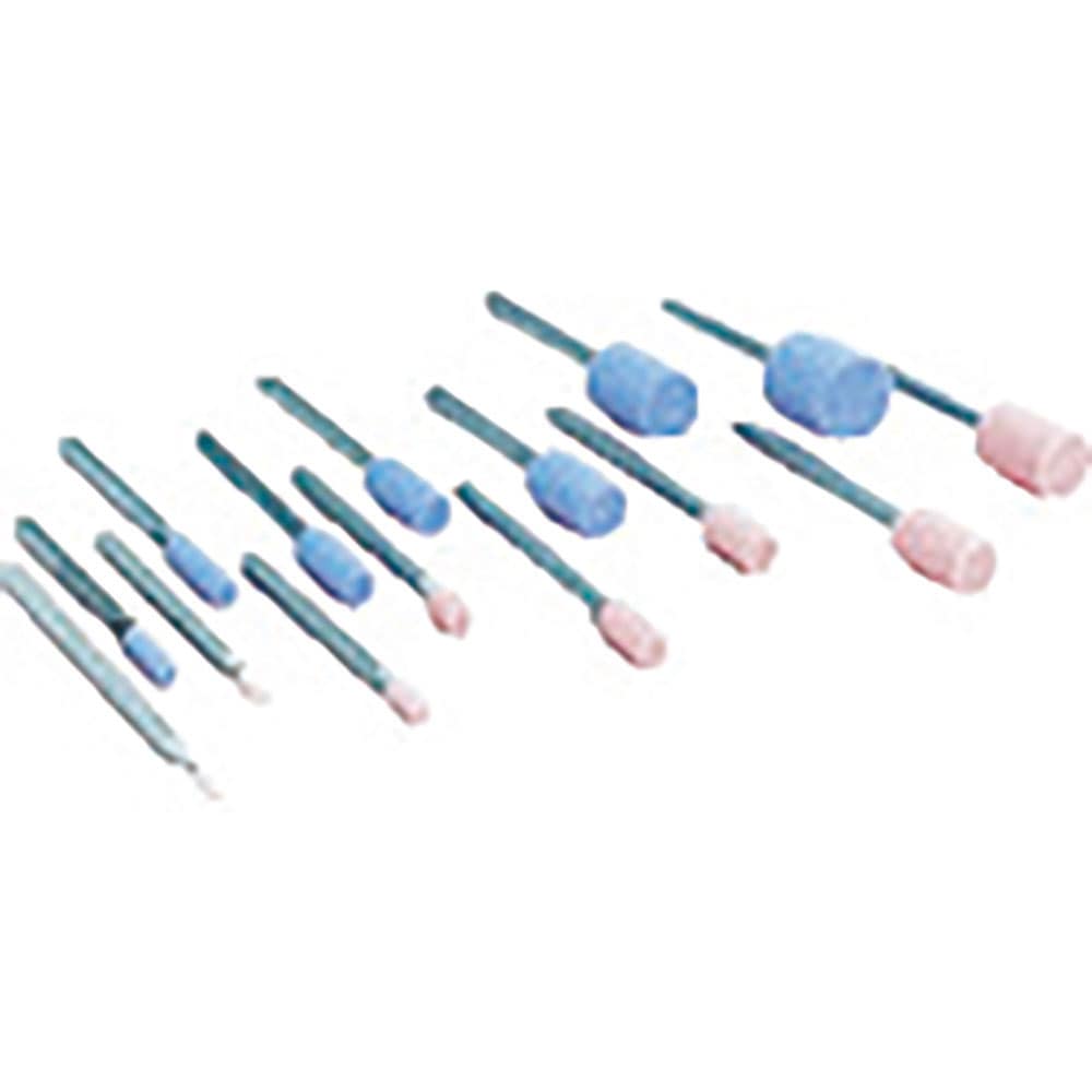 ナカニシ　軸付砥石セット　１５本入　円筒型　軸φ３　４３４１０＿