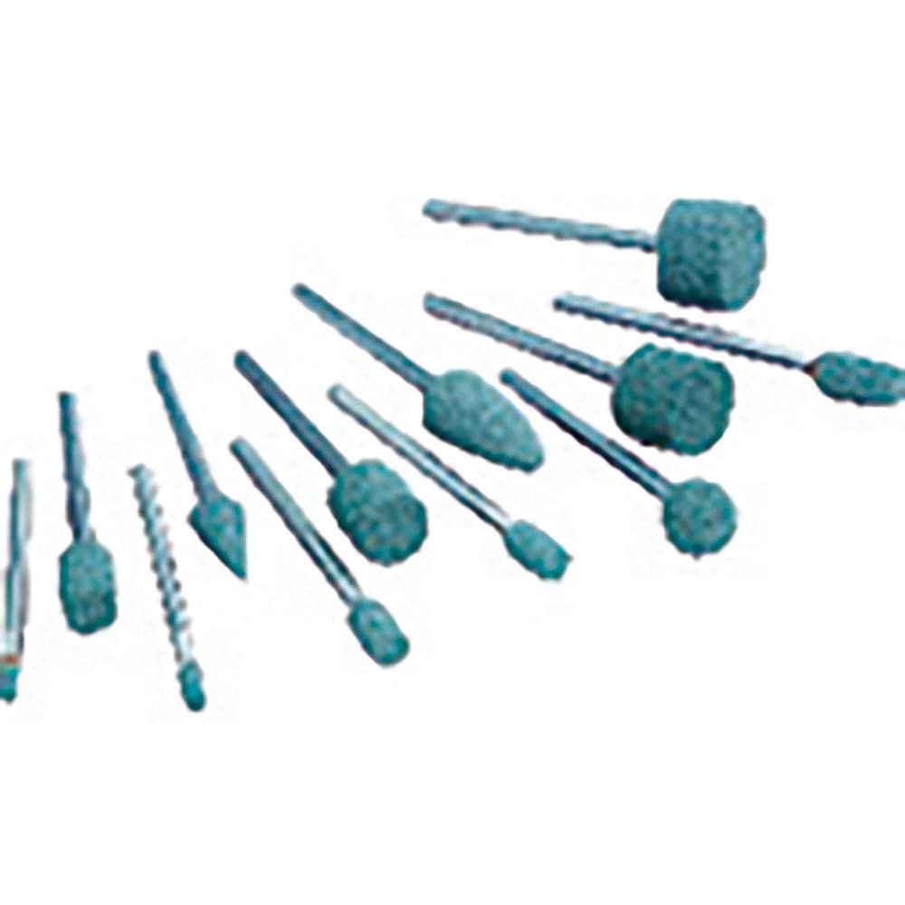 ナカニシ　軸付砥石セット　１２本入　軸φ３　ＧＣ　＃１００　４３４１５＿