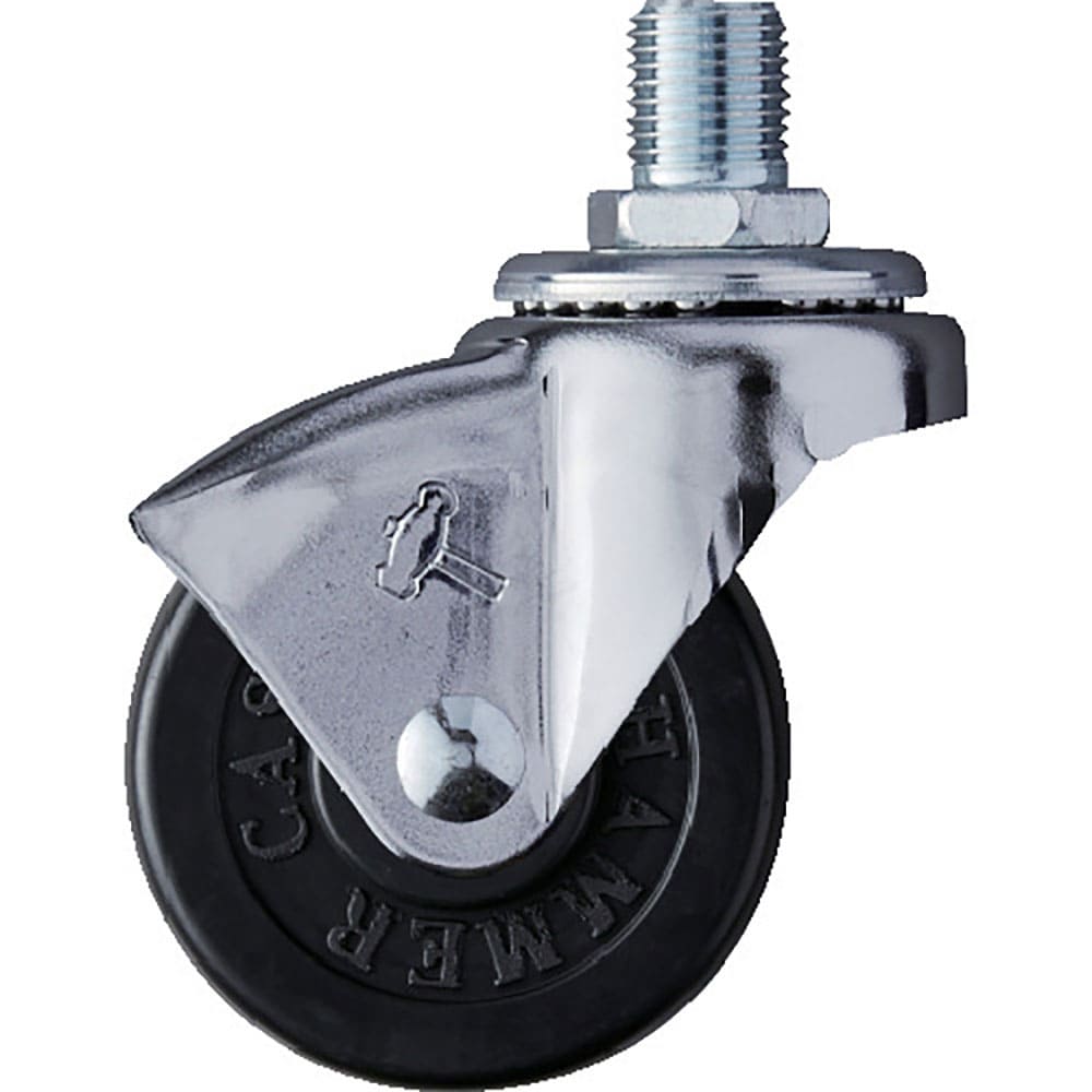 ハンマー　ねじ込み旋回式ゴム車輪５０ｍｍ　Ｍ１２　４５０Ａ－３０Ｒ５０＿