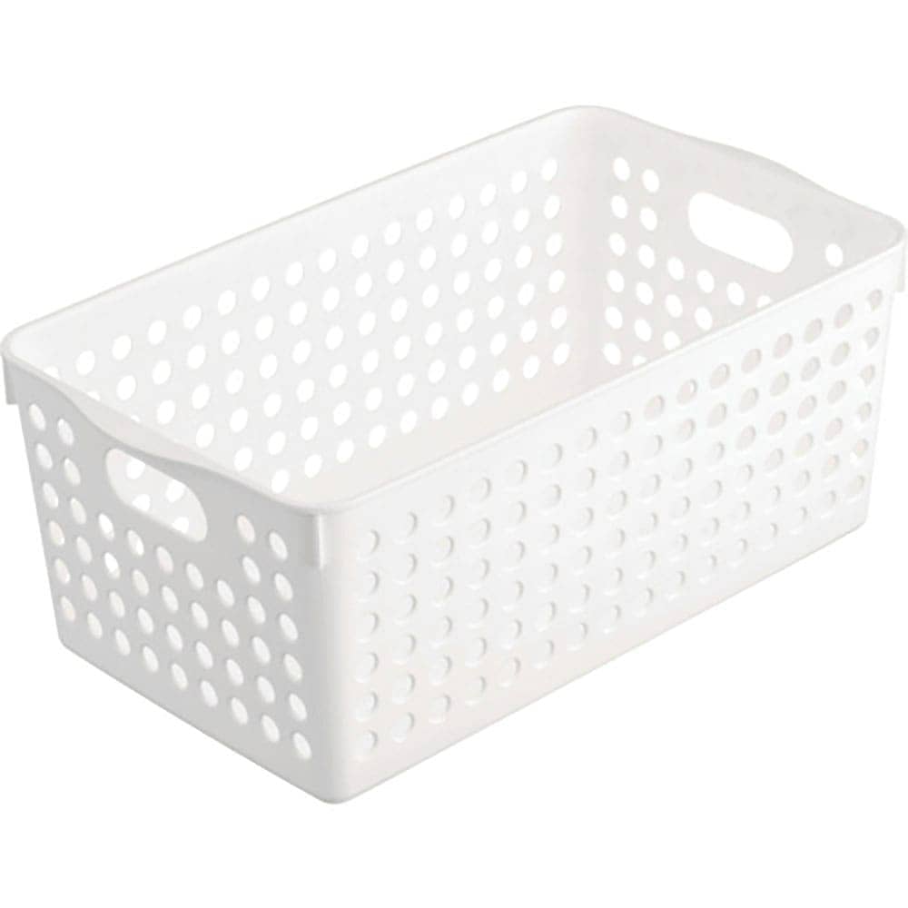 ｉｎｏｍａｔａ　ストックバスケット　ワイド　ホワイト　４５７１－Ｗ＿