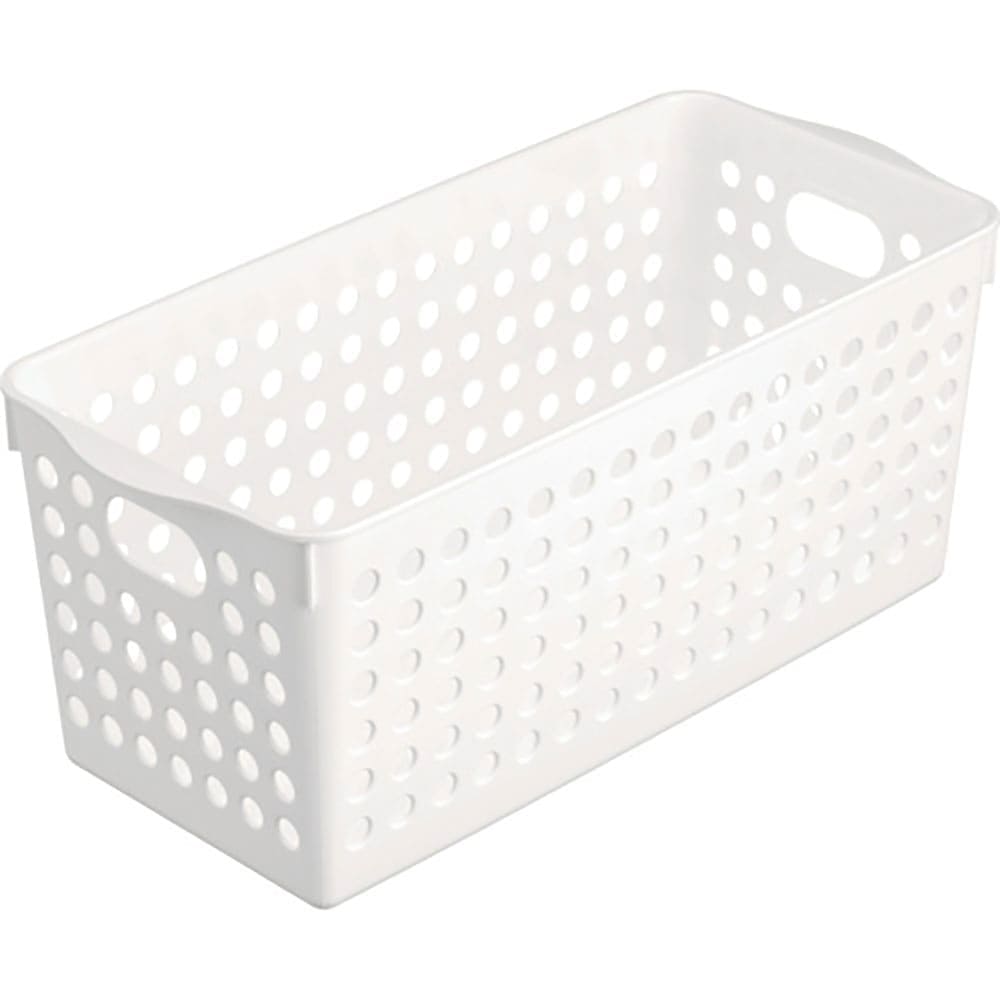 ｉｎｏｍａｔａ　ストックバスケット　スリム　ホワイト　４５７２－Ｗ＿