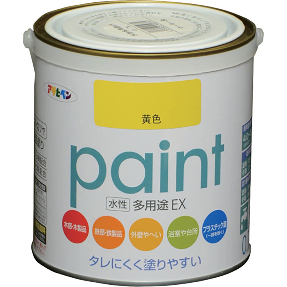 アサヒペン　水性多用途ＥＸ　０．７Ｌ　黄色　４５９４４２＿