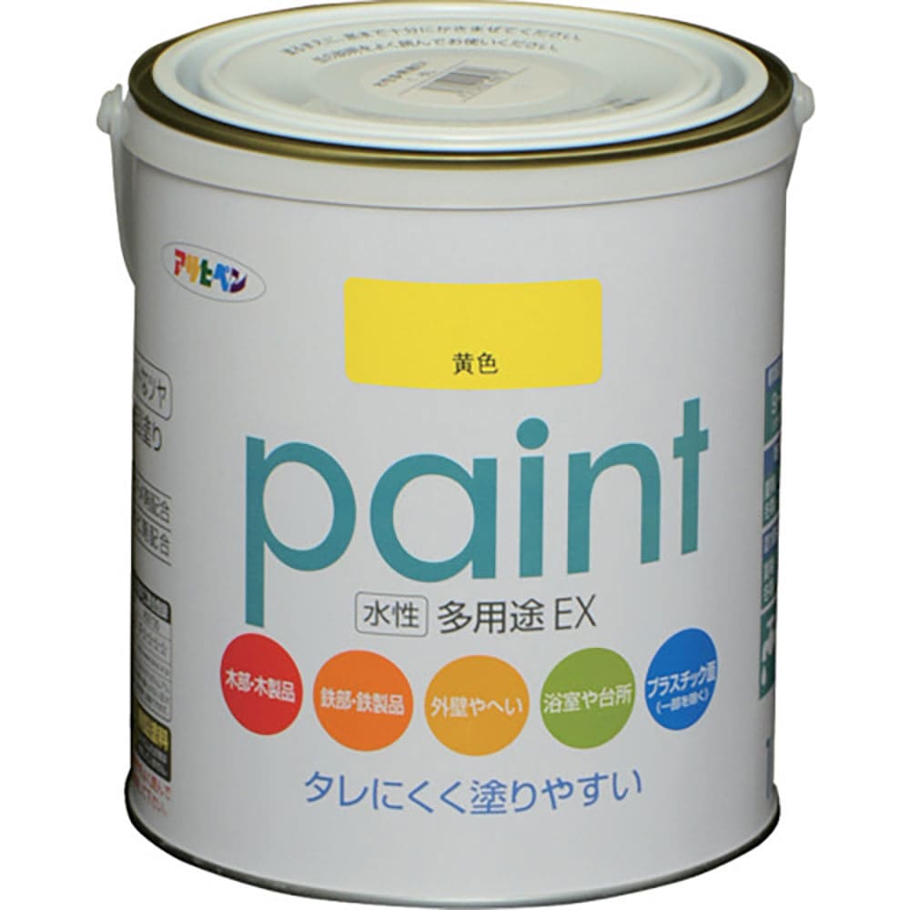 アサヒペン　水性多用途ＥＸ　１．６Ｌ　黄色　４５９７４９＿