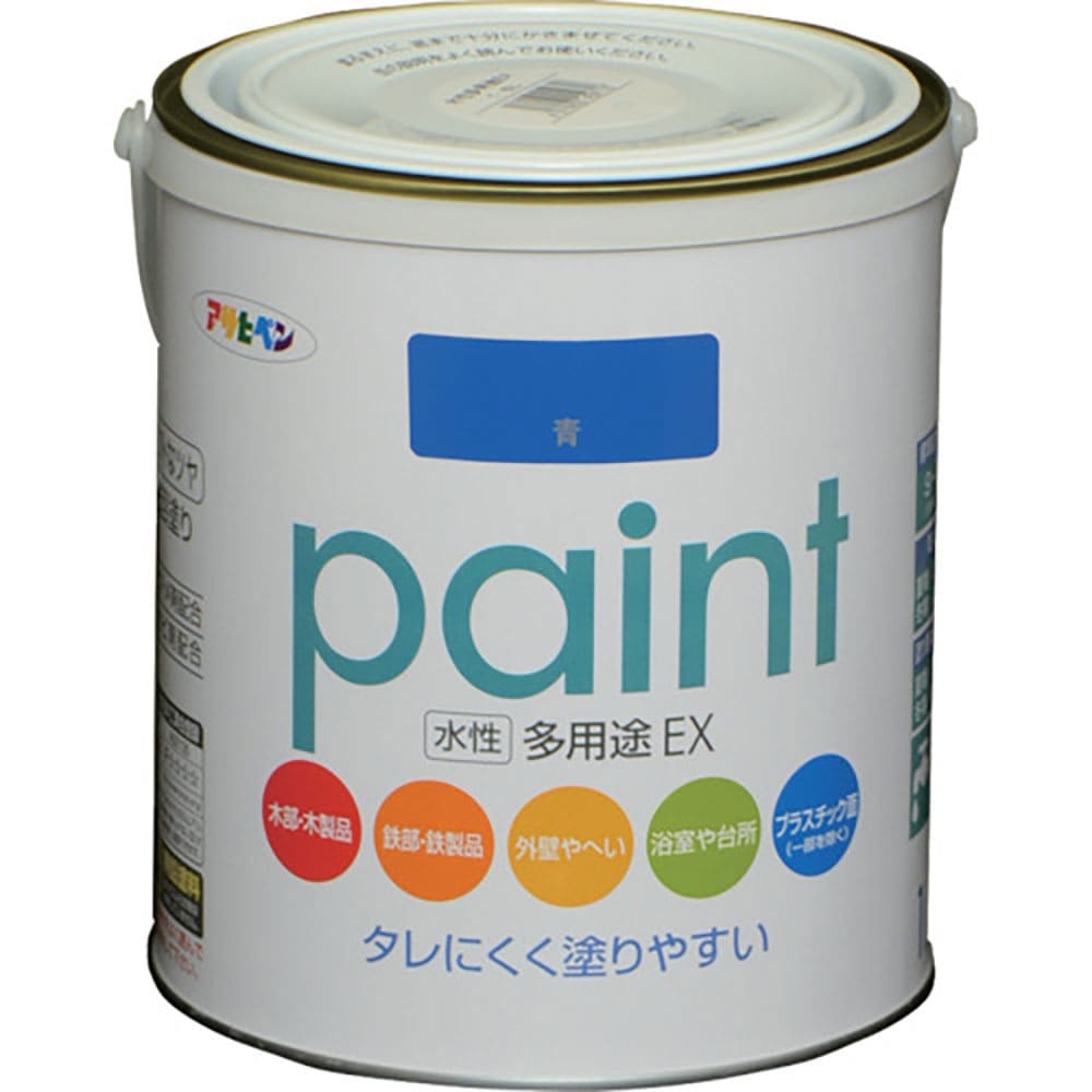 アサヒペン　水性多用途ＥＸ　１．６Ｌ　青　４５９８００＿