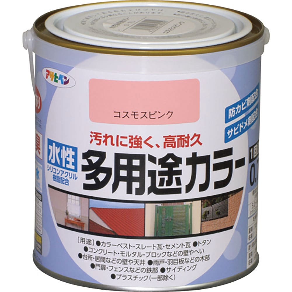 アサヒペン　水性多用途カラー０．７Ｌコスモピンク　４６０９５０＿