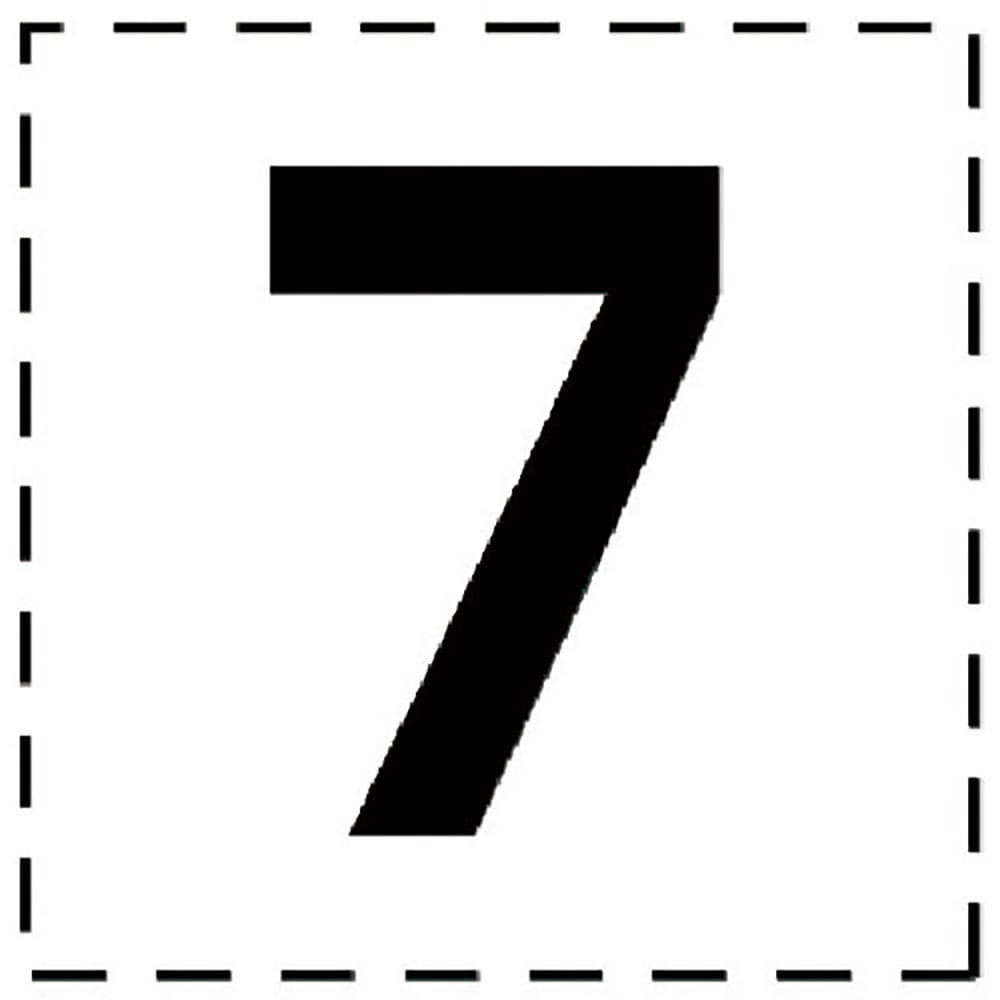 ユニット　高所作業車標識　カッティング文字　７・マーキングフィルム　４６５－１８＿