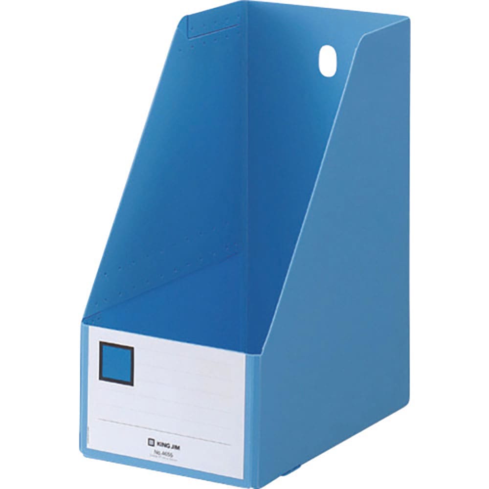 ＫＩＮＧ　ＪＩＭ　ＧボックスＰＰ　Ａ４タテ型　青　１５０ｍｍ　４６５５－Ｂ＿