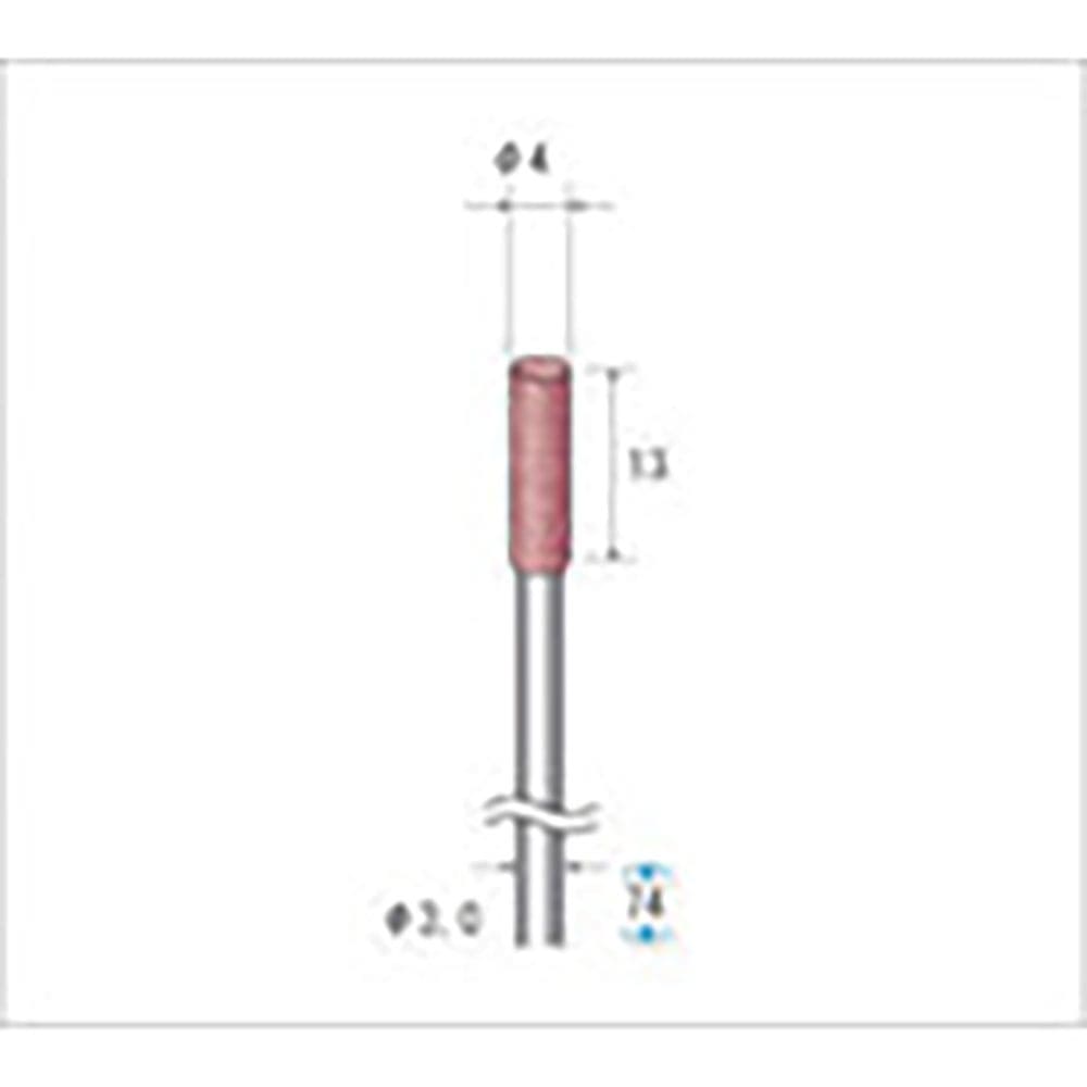 ナカニシ　ロングパワーポリッシャー　１０本入　円筒型　φ４×１３×軸φ３　ＷＡ　＃１８０　４６９０＿