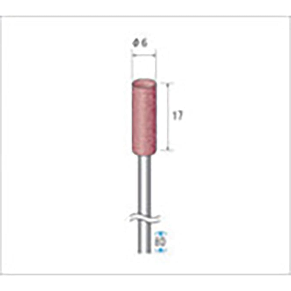 ナカニシ　ロングパワーポリッシャー　１０本入　円筒型　φ６×１７×軸φ３　ＷＡ　＃１２０　４６９１＿