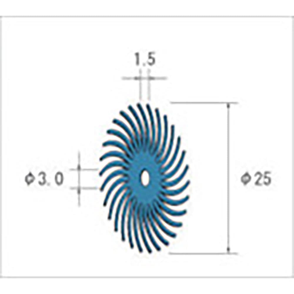 ナカニシ　フェザーゴム砥石　１０枚入　ホイール型　φ２５．４×１．５×穴φ３．２　ＷＡ　＃１２０　＿