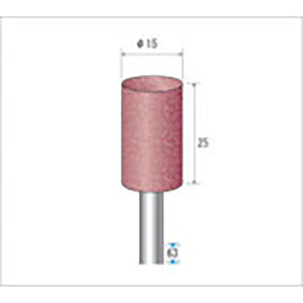 ナカニシ　パワーポリッシャー　１０本入　円筒型　φ１５×２５×軸φ６　ＷＡ　＃８０　４７５１１＿