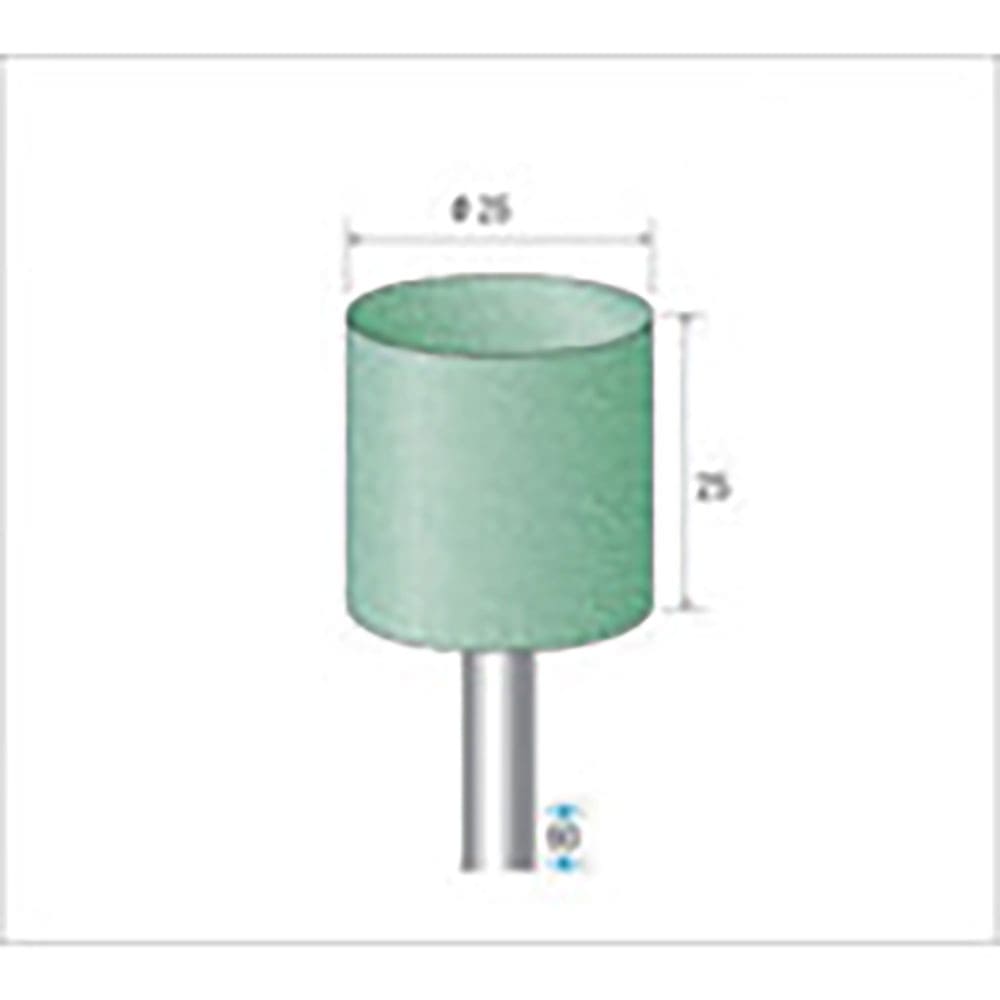 ナカニシ　グリーンポリッシャー　１０本入　円筒型　φ２５×２５×軸φ６　ＷＡ　＃１２０　４７５８１＿