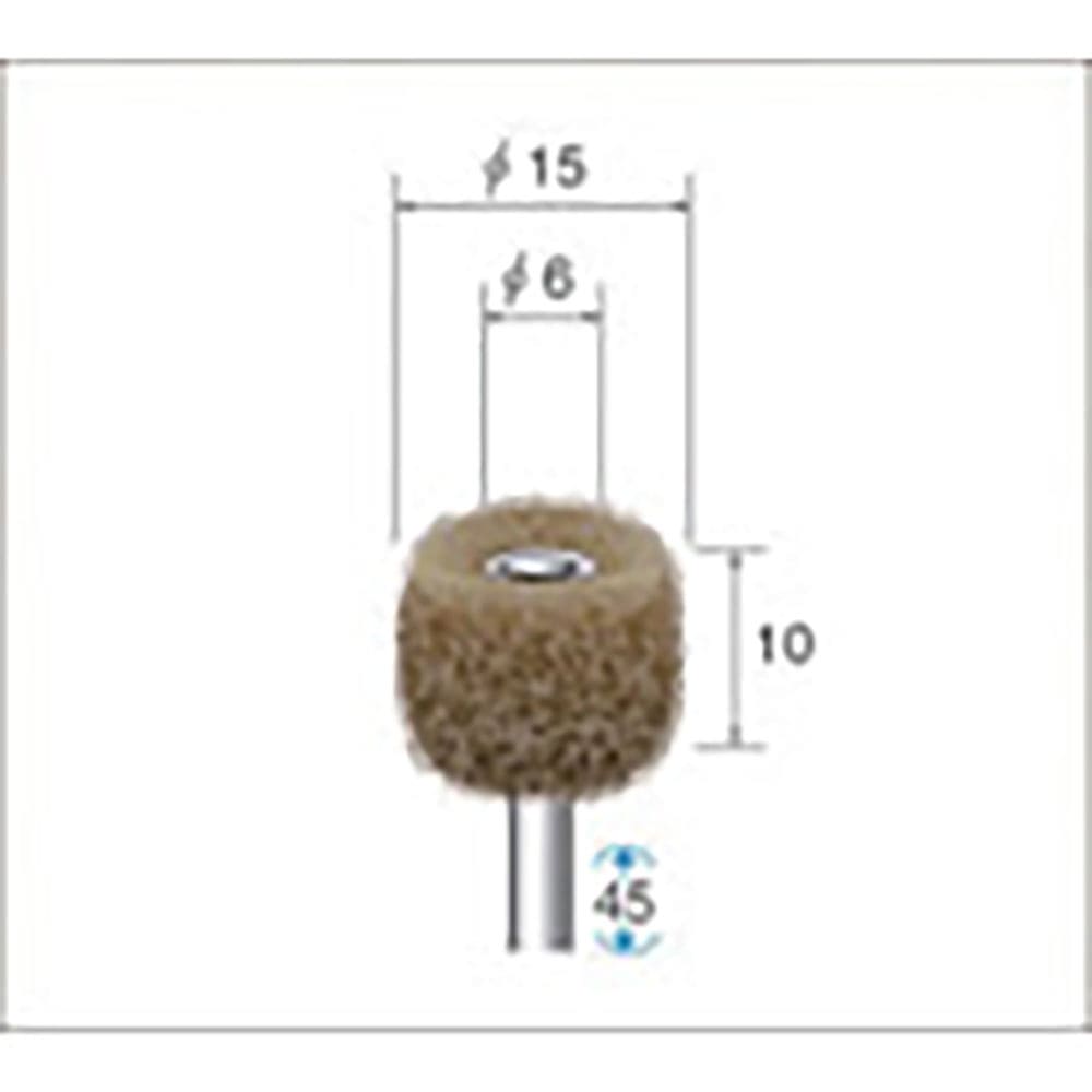 ナカニシ　ファイバーサンダー　５本入　φ１５×１０×軸φ３　＃３２０　４８６９３＿