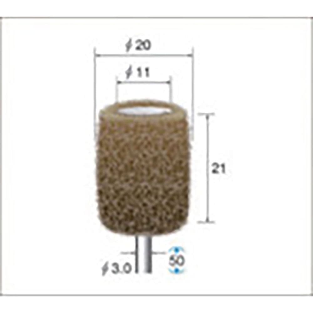 ナカニシ　ファイバーサンダー　３本入　φ２０×２２×軸φ３　＃１８０　４８７２５＿