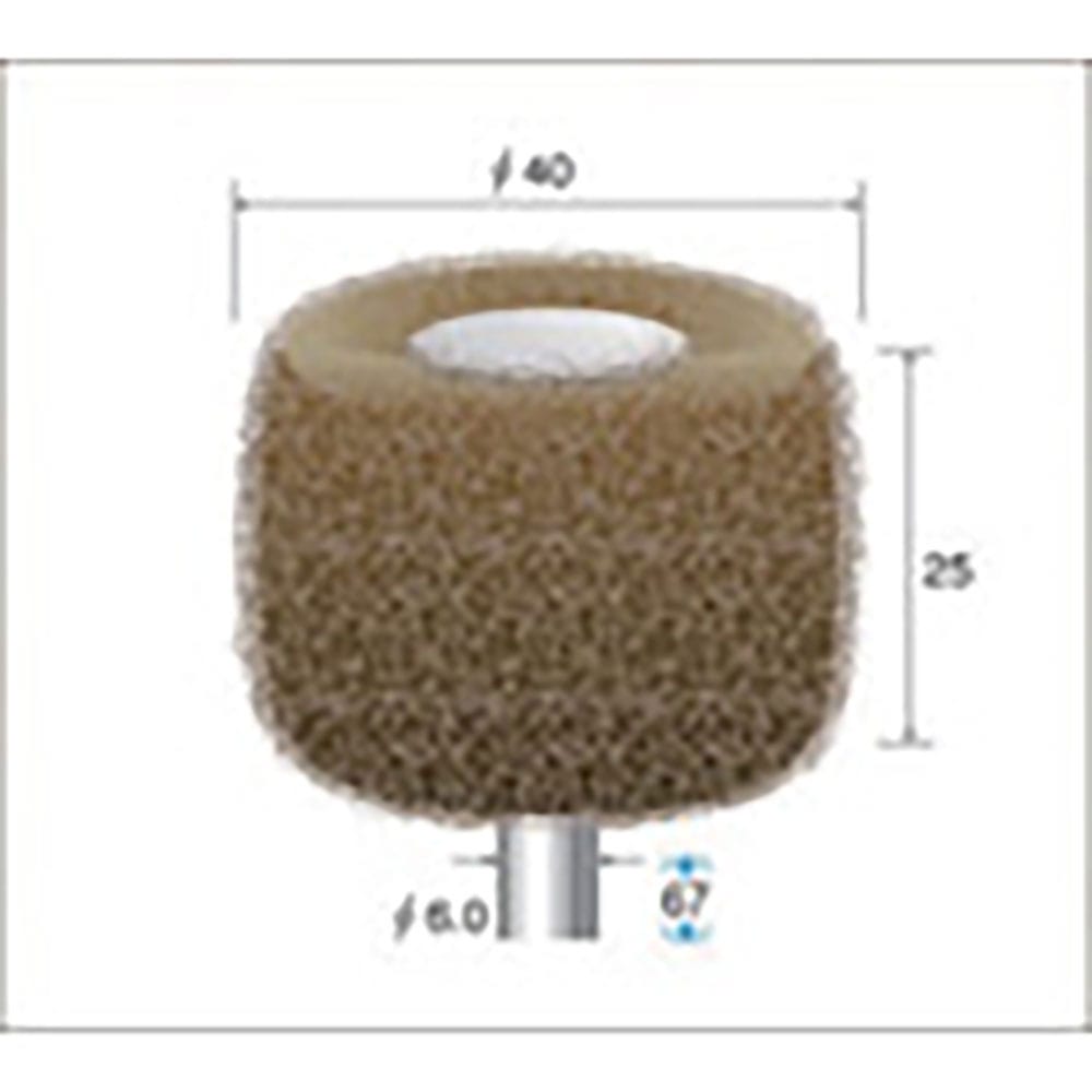 ナカニシ　ファイバーサンダー　３本入　φ４０×２５×軸φ６　＃３２０　４８７４７＿