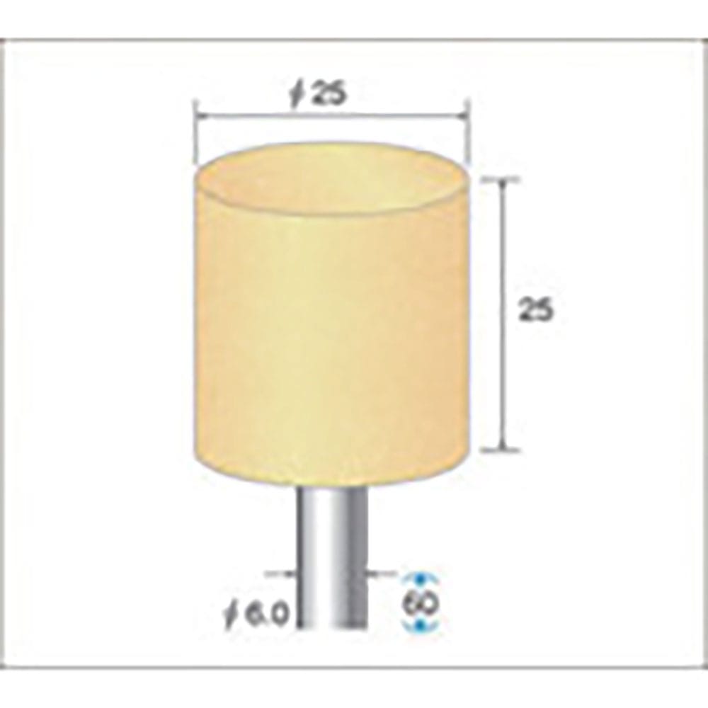 ナカニシ　ポリッシュサンダー　５本入　φ２５×２５×軸φ６　＃８００　４８９３５＿