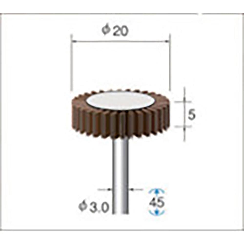 ナカニシ　フラップサンダー　５本入　φ２０×５×軸φ３　＃２４０　４９１４５＿
