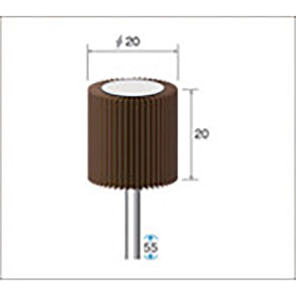 ナカニシ　フラップサンダー　５本入　φ２０×２０×軸φ３　＃１２０　４９１６３＿