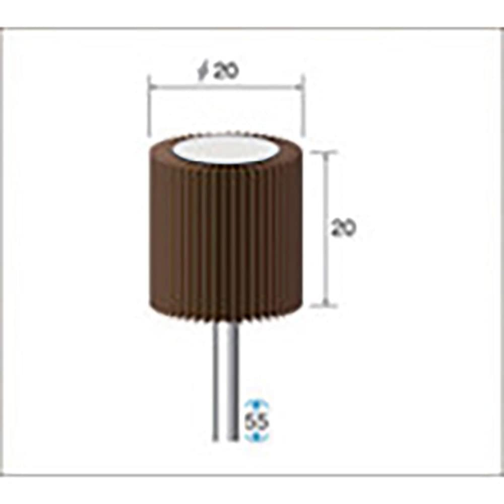 ナカニシ　フラップサンダー　５本入　φ２０×２０×軸φ３　＃２４０　４９１６５＿