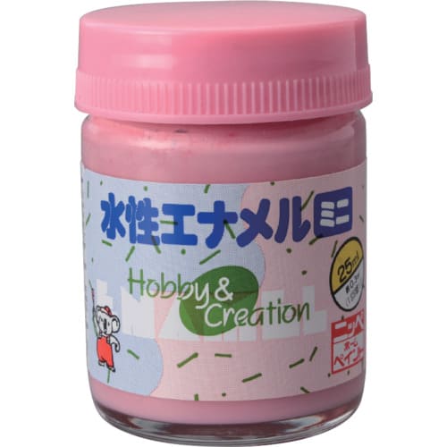 ニッぺ　水性エナメルミニ　２５ｍｌ　ピンク　ＨＳＢ００７－２５　４９３６５３６８＿