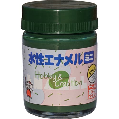 ニッぺ　水性エナメルミニ　２５ｍｌ　ディープグリーン　ＨＳＢ０２２－２５　４９３６５５１１＿