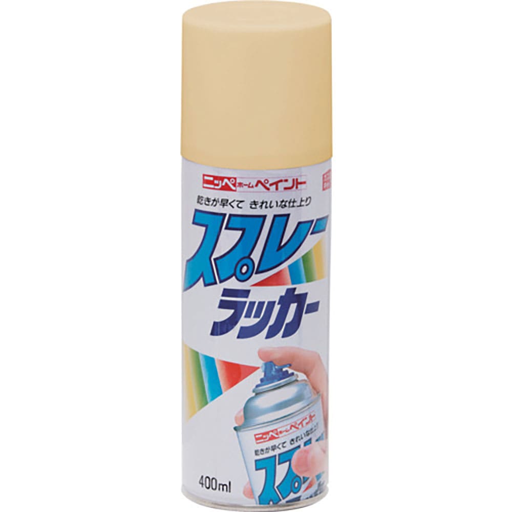 ニッぺ　スプレーラッカー　４００ｍｌ　クリーム　ＨＰＳ０ＴＡ　４．９７６１２４２５２２ｅ＋１２＿
