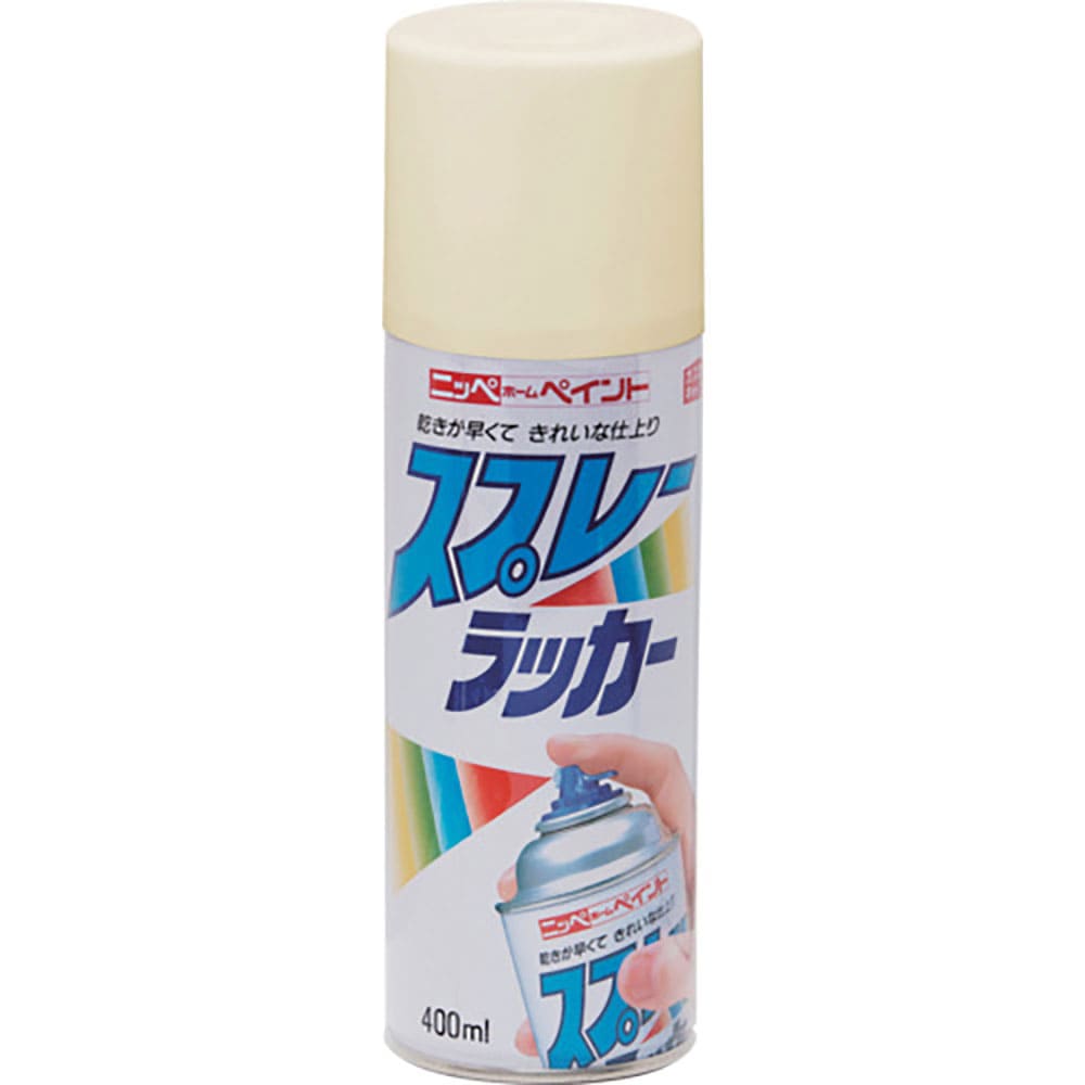 ニッぺ　スプレーラッカー　４００ｍｌ　アイボリー　ＨＰＳ０ＴＣ　４．９７６１２４２５２３ｅ＋１２＿