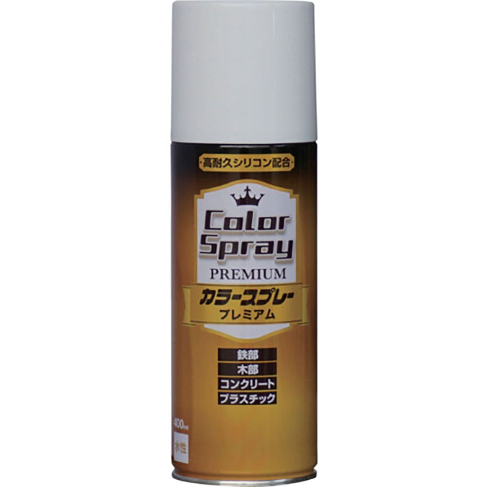 ニッぺ　水性カラースプレー　プレミアム　４００ｍｌ　ホワイト　ＨＫＶ００３　４．９７６１２４２６６＿