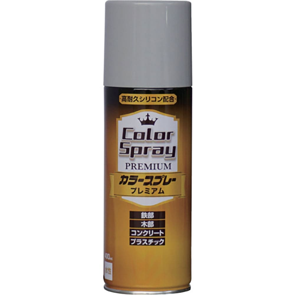 ニッぺ　水性カラースプレー　プレミアム　４００ｍｌ　グレー　ＨＫＶ０２２　４．９７６１２４２６６９＿