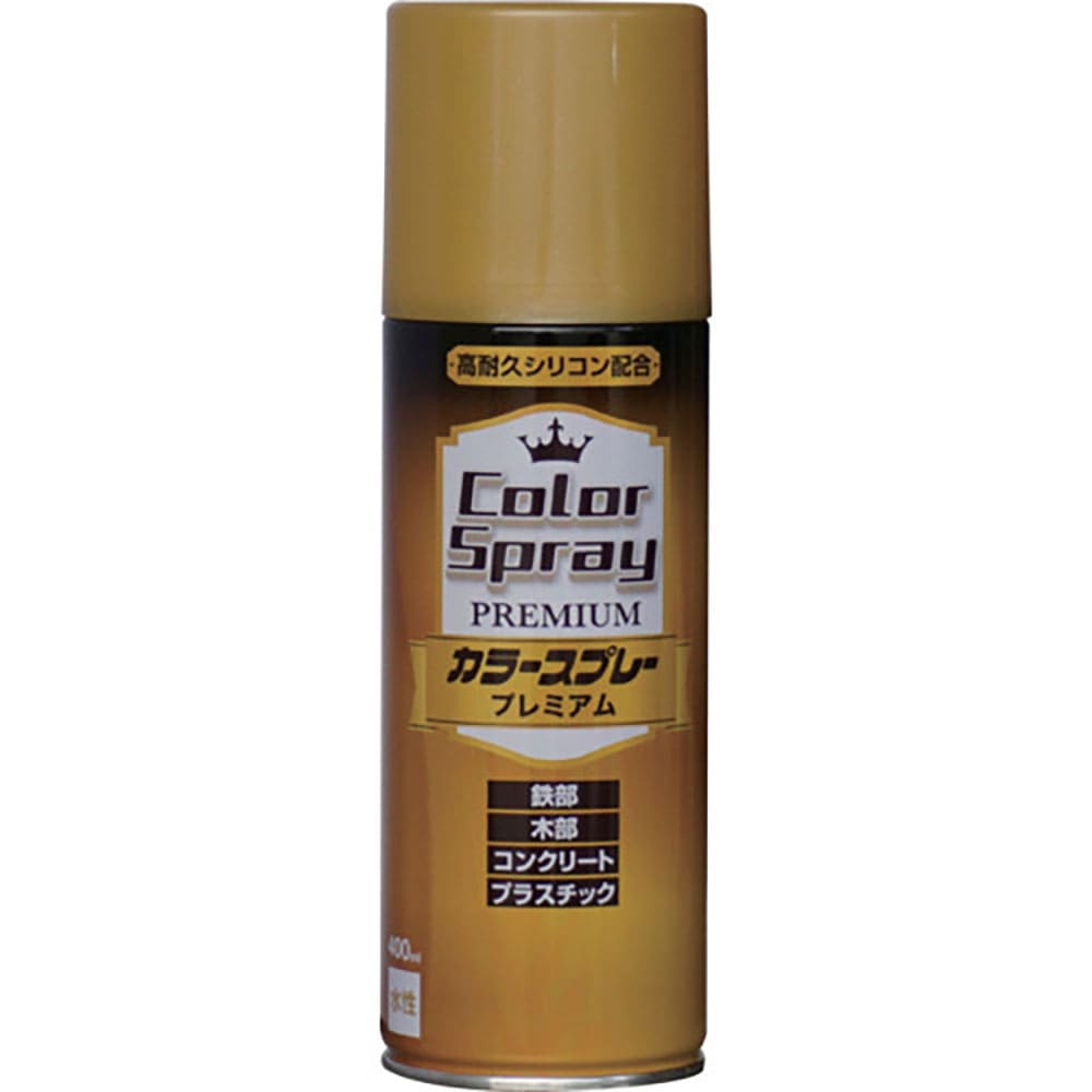 ニッぺ　水性カラースプレー　プレミアム　４００ｍｌ　ゴールドメタリック　ＨＫＶ０２７　４．９７６１＿