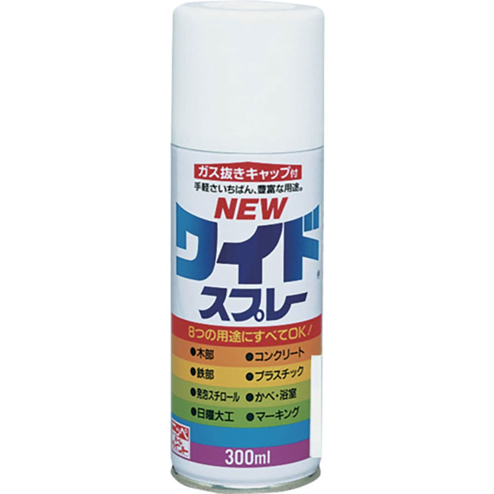 ニッぺ　ニューワイドスプレー　３００ｍｌ　つやなしクリヤー　ＨＳＪ５０７－３００　４．９７６１２４＿