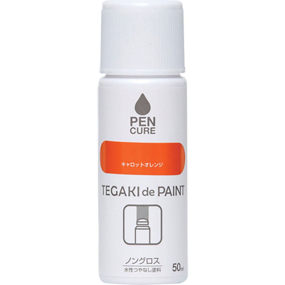 ニッぺ　ペンキュア　ＴＥＧＡＫＩ　ｄｅ　ＰＡＩＮＴ　ノングロス　５０ｍｌ　キャロットオレンジ　１９＿