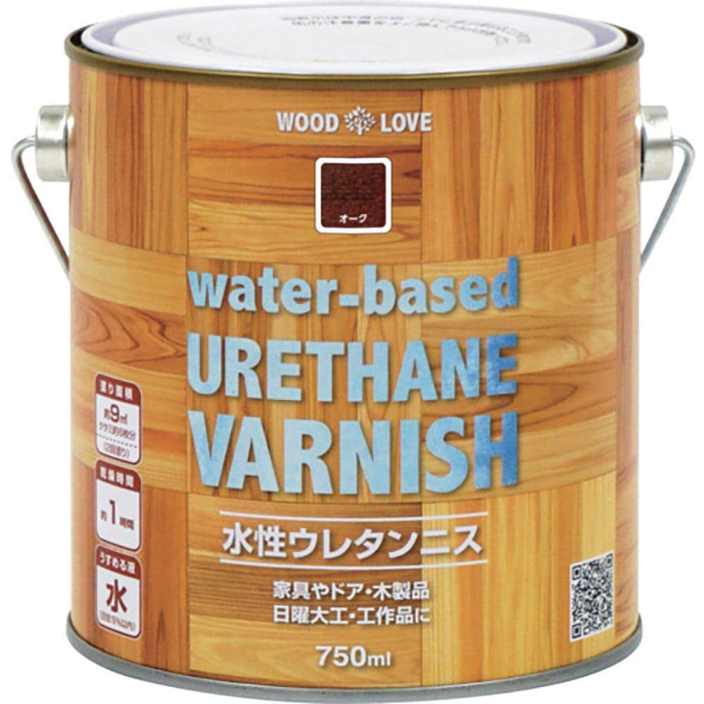 ニッぺ　水性ウレタンニス　７５０ｍｌ　オーク　３００Ｎ０２３－７５０　４．９７６１２４５１６２ｅ＋＿