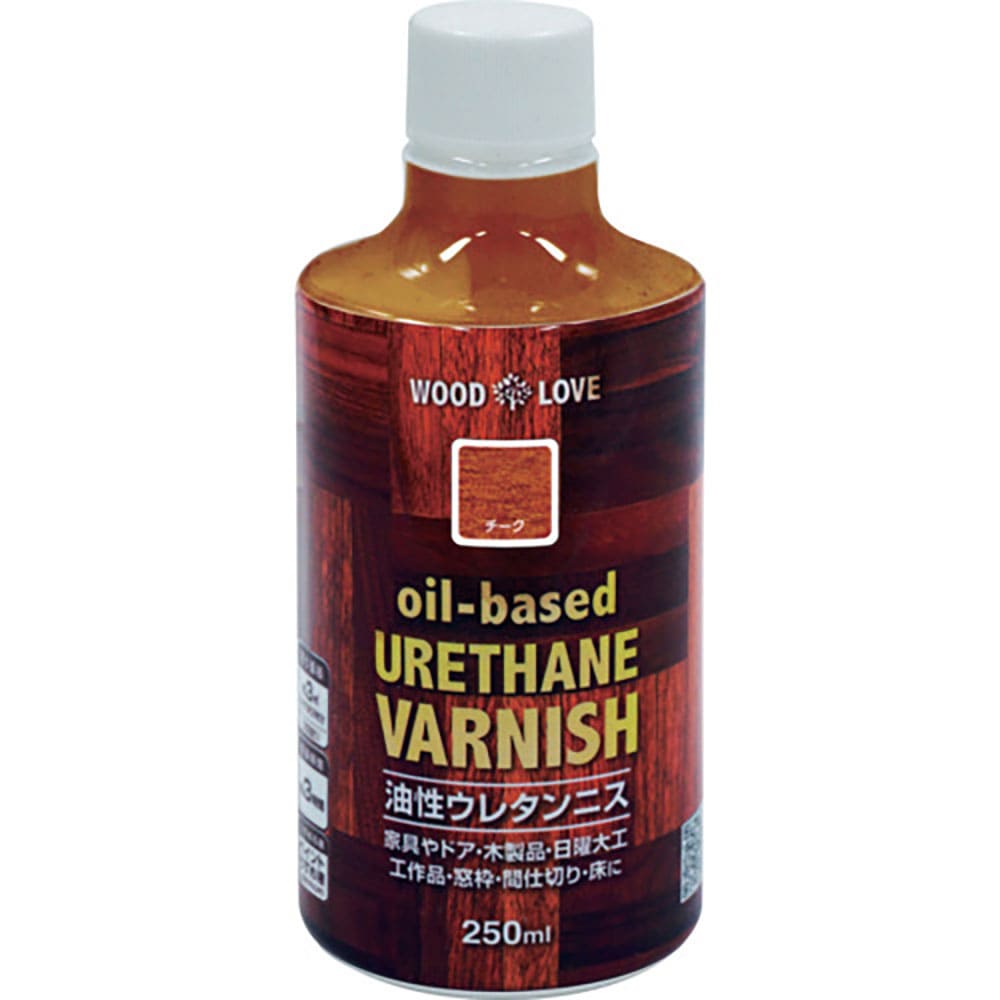 ニッぺ　油性ウレタンニス　２５０ｍｌ　チーク　３００Ｎ０４２－２５０　４．９７６１２４５１６４ｅ＋＿