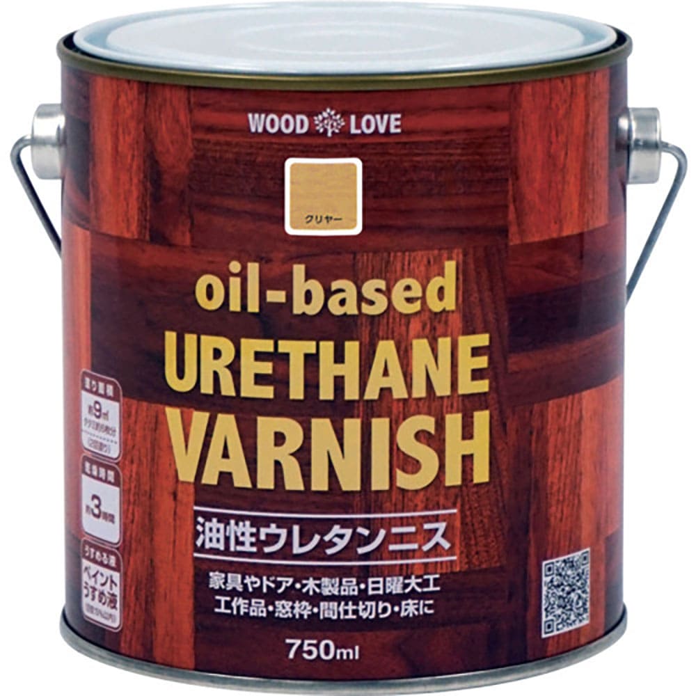 ニッぺ　油性ウレタンニス　７５０ｍｌ　クリヤー　３００Ｎ０４６－７５０　４．９７６１２４５１６８ｅ＿