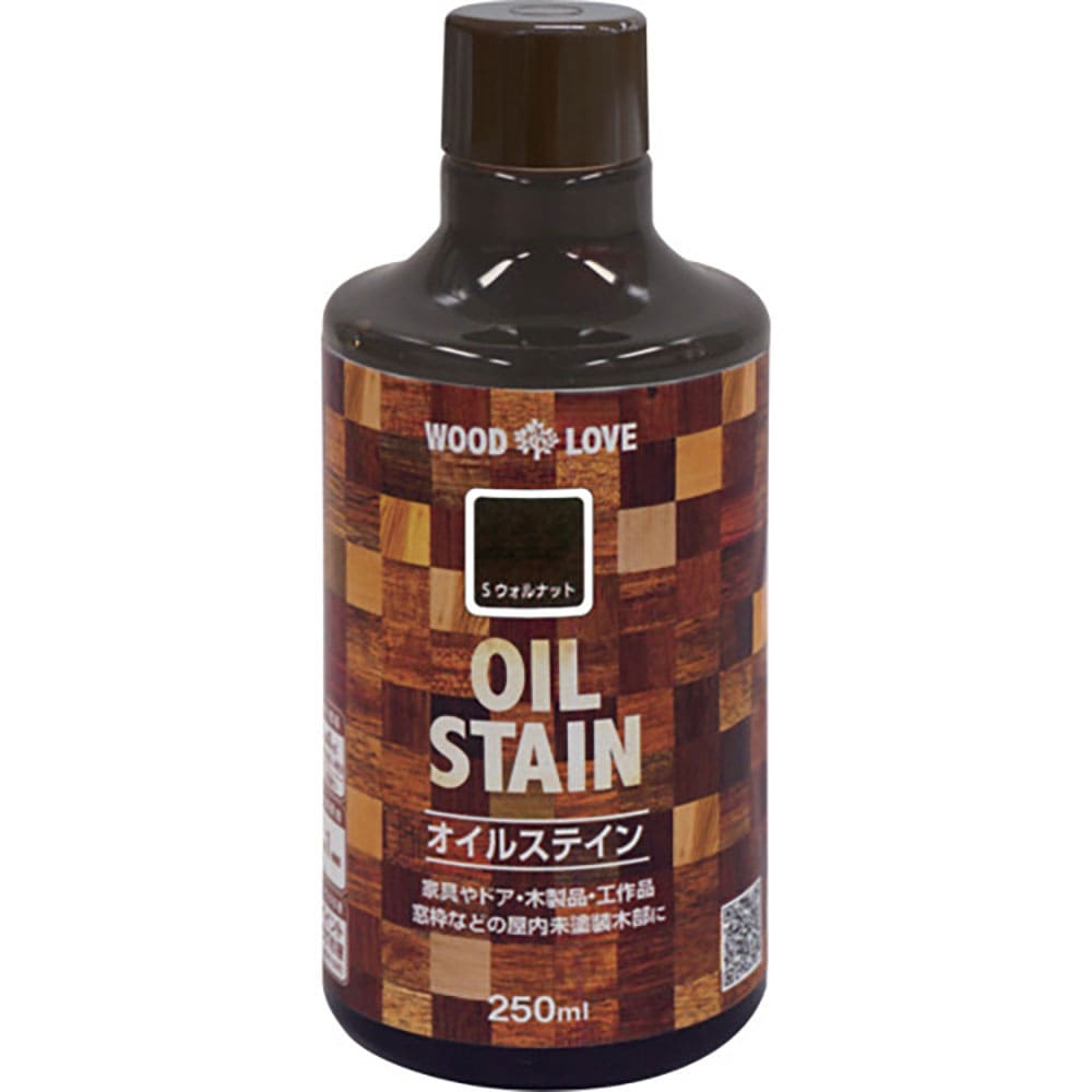 ニッぺ　油性オイルステイン　２５０ｍｌ　Ｓウォルナット　３００Ｎ０６４－２５０　４．９７６１２４５＿
