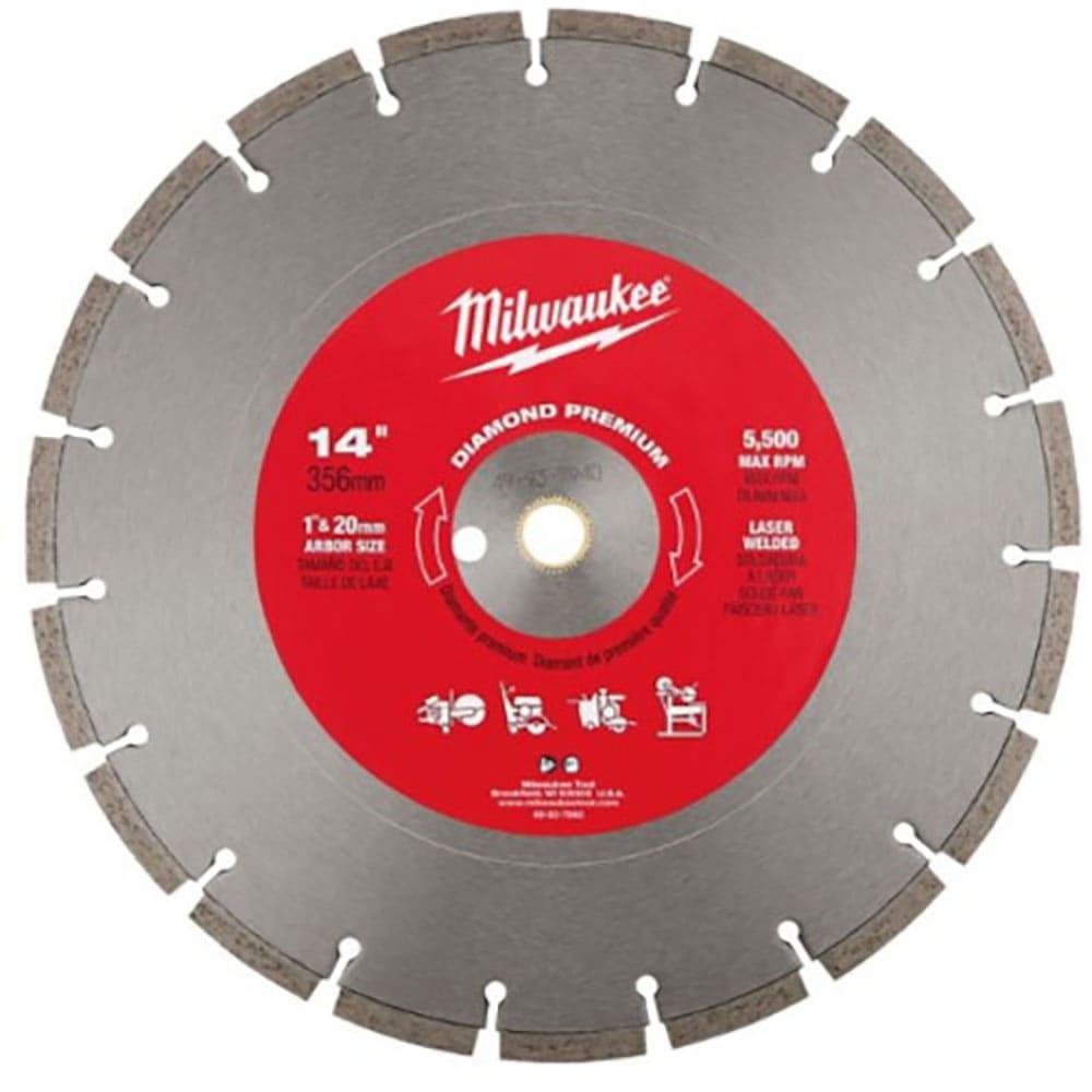 ｍｉｌｗａｕｋｅｅ　１４インチ（３５６ｍｍ）ダイヤモンドブレード（プレミアムセグメント型）　４９－＿