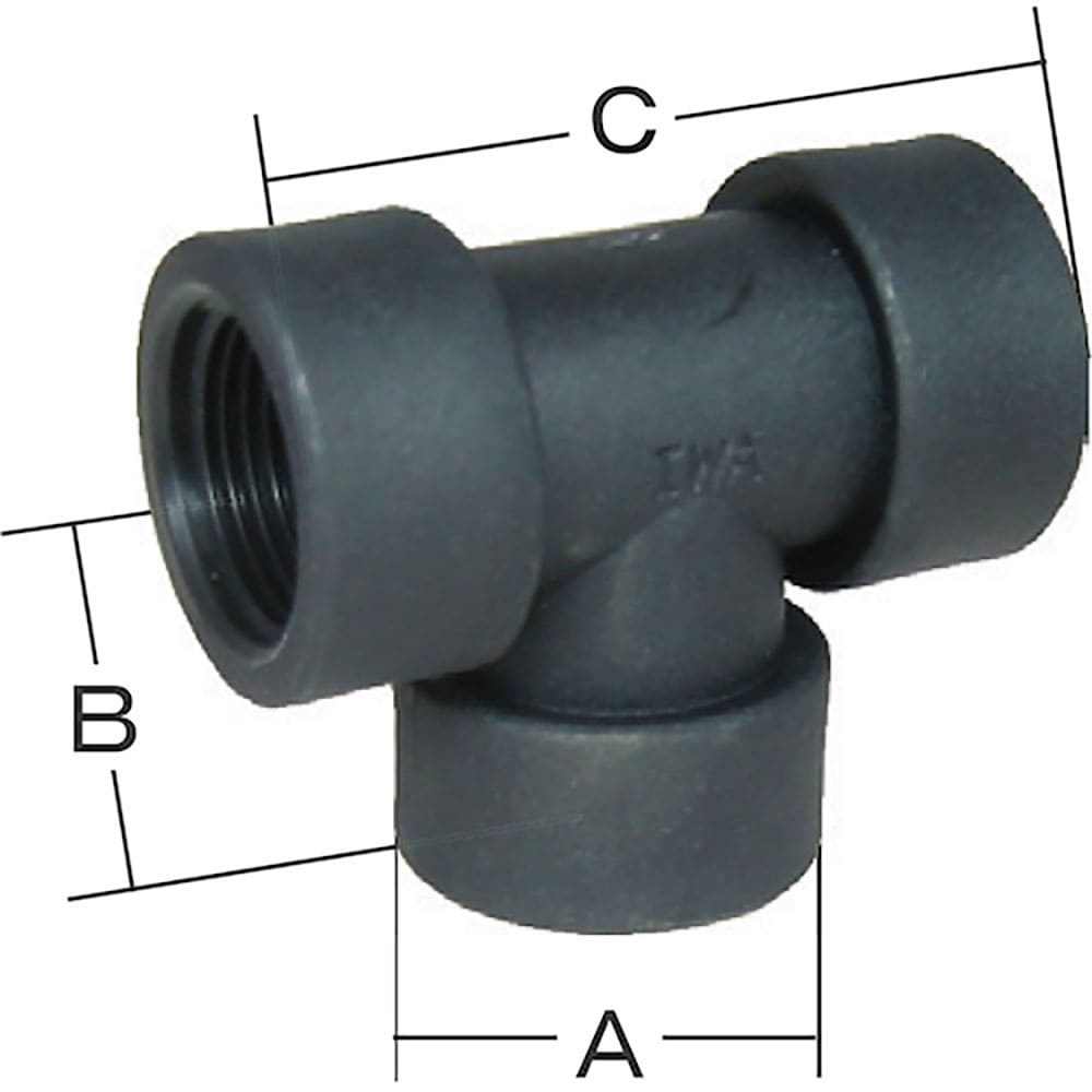 ＩＷＡ　樹脂（ＰＰ）製　チーズコネクタ　４９ＴＥＥ４０Ｐ＿