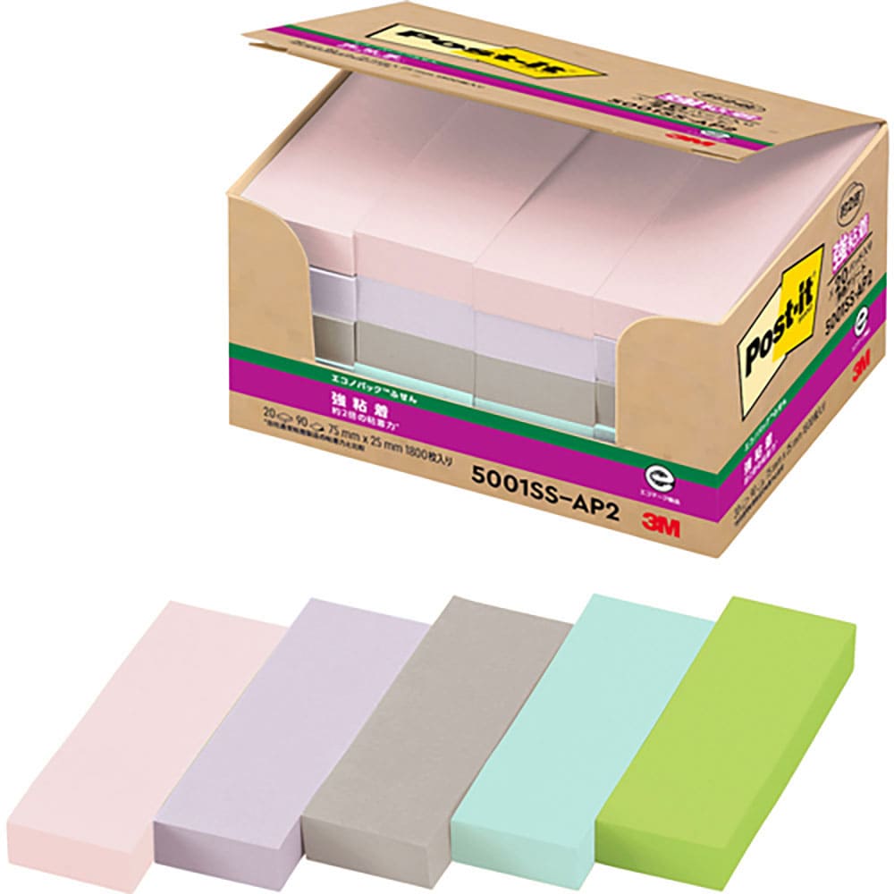 ３Ｍ　ポスト・イット　エコノパック　強粘着ふせん　再生紙　５００１ＳＳ－ＡＰ２　５００１ＳＳ－ＡＰ＿
