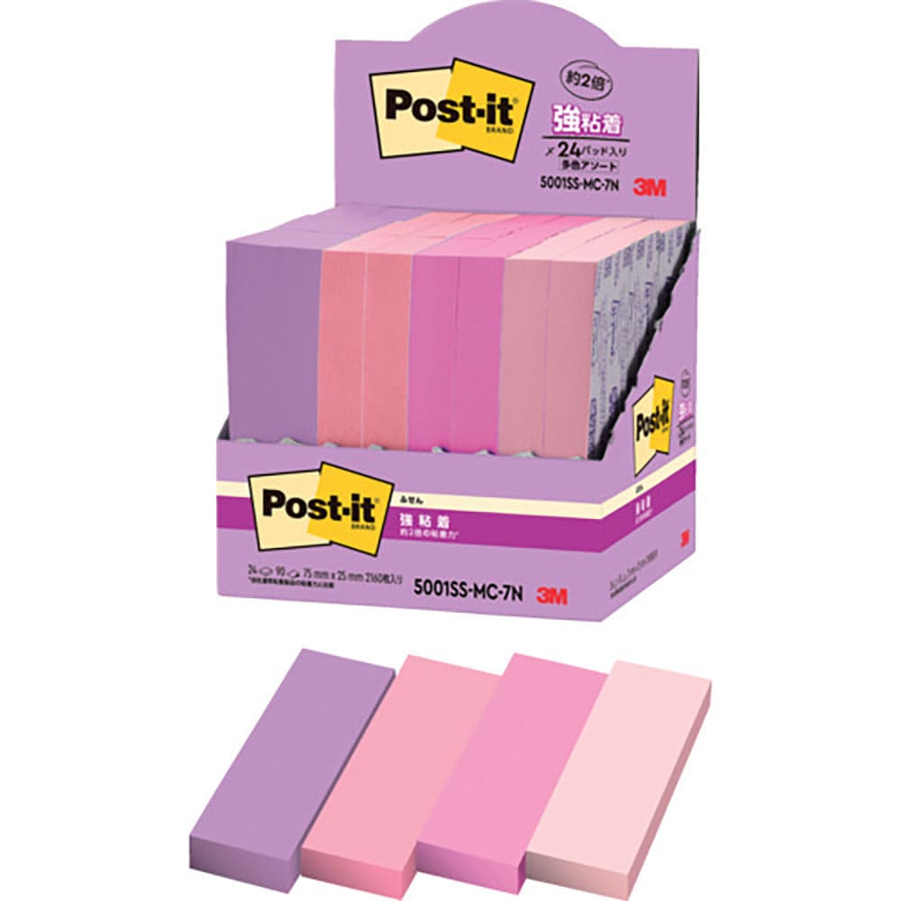 ３Ｍ　ポスト・イット　強粘着ふせん　マルチカラー７　増量パック　５００１ＳＳ－ＭＣ－７Ｎ＿